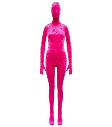 Vetements Velvet full-body jumpsuit in pink