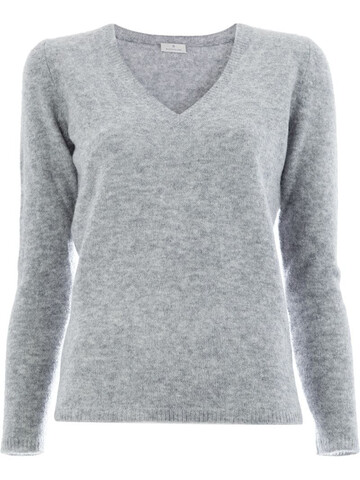 Maison Ullens V-neck sweater in grey