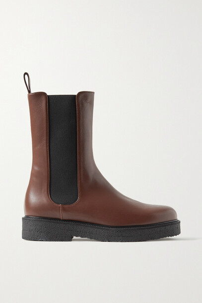 STAUD - Palamino Leather Chelsea Boots - Brown