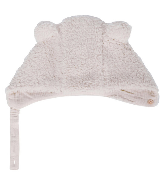 Louise Misha Baby Doudou faux shearling hat in white