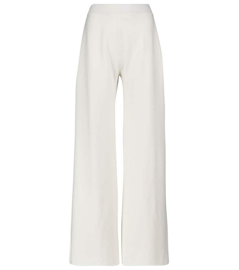 Magda Butrym Cashmere and cotton sweatpants in white