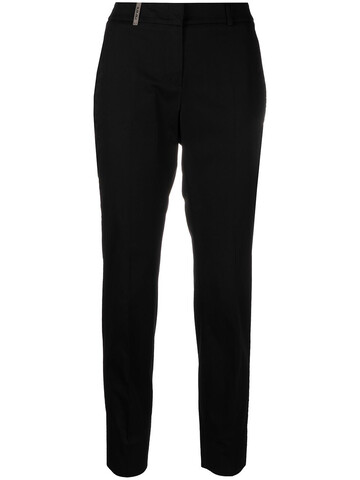 peserico high-rise skinny cropped trousers - black