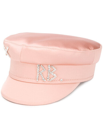 ruslan baginskiy rhinestone logo breton hat in pink