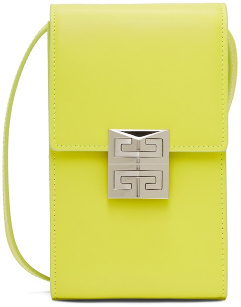 Givenchy Green Mini 4G Vertical Bag in yellow