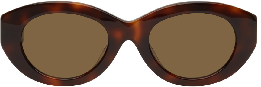 Recto Oval Sunglasses in leopard