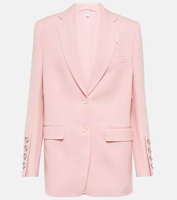 Burberry Single-breasted wool blazer in pink