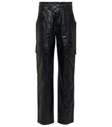 Isabel Marant, àtoile Vayonili faux leather cargo pants in black