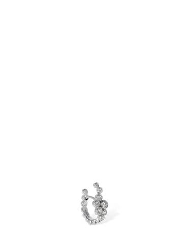 maria black garbo 14kt gold & diamond mono earring in silver