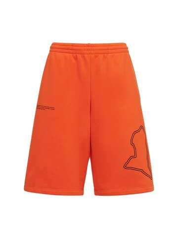Pangaia X Extreme E Cotton Shorts in orange