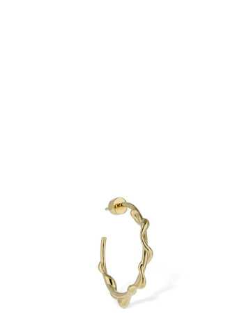 maria black nuri 25 mono hoop earring in gold
