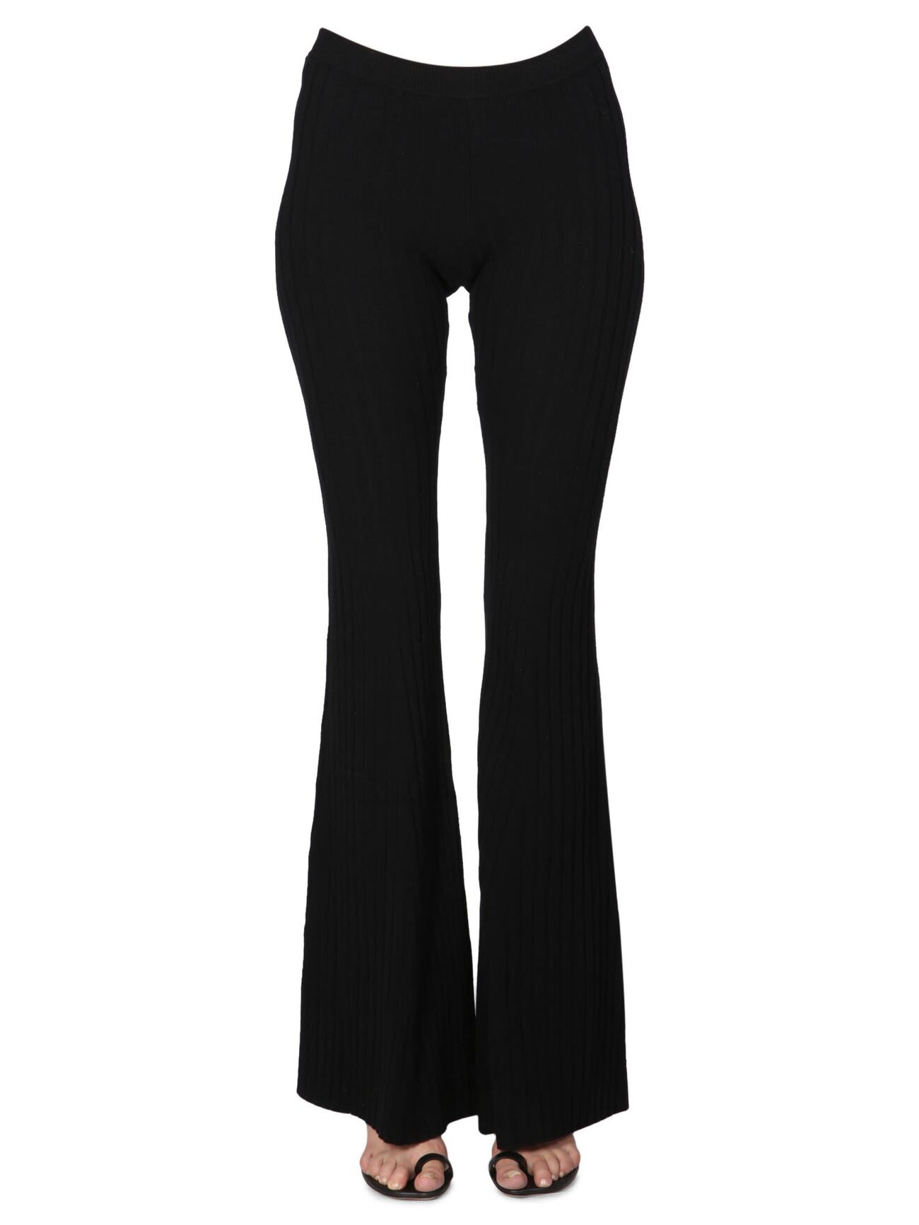 Versace Flare Pant in nero