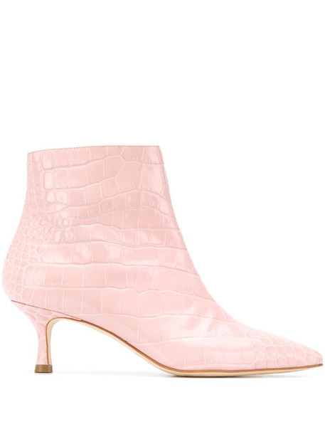 Polly Plume Janis 55mm boots in pink