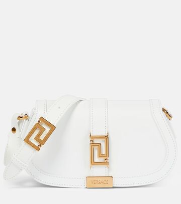 versace greca goddess mini leather shoulder bag in white