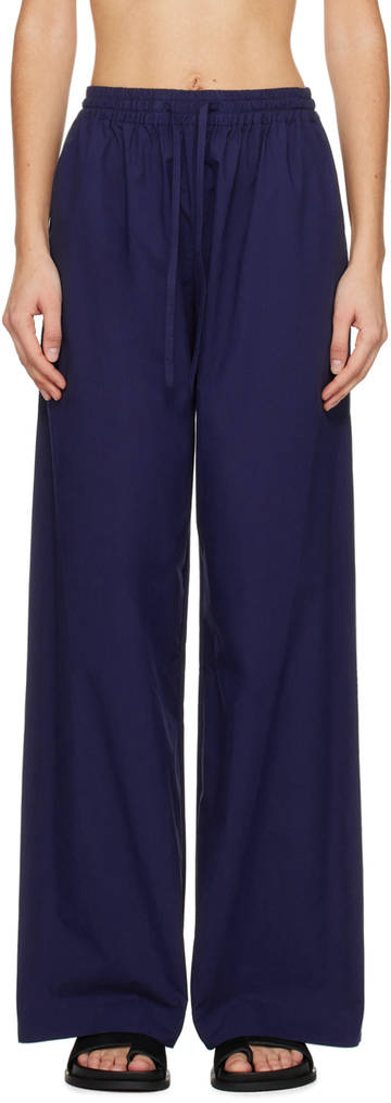 matteau navy relaxed trousers