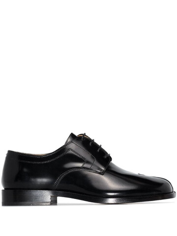 maison margiela x browns 50 tabi derby shoes in black