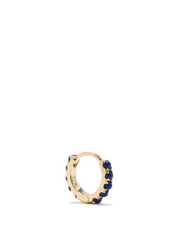 maria tash - eternity lapis lazuli & 14kt gold single earring - womens - blue gold