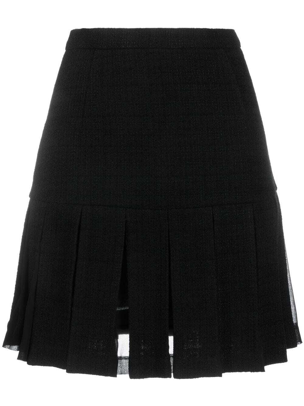 SANDRO Firenze pleated miniskirt - Black