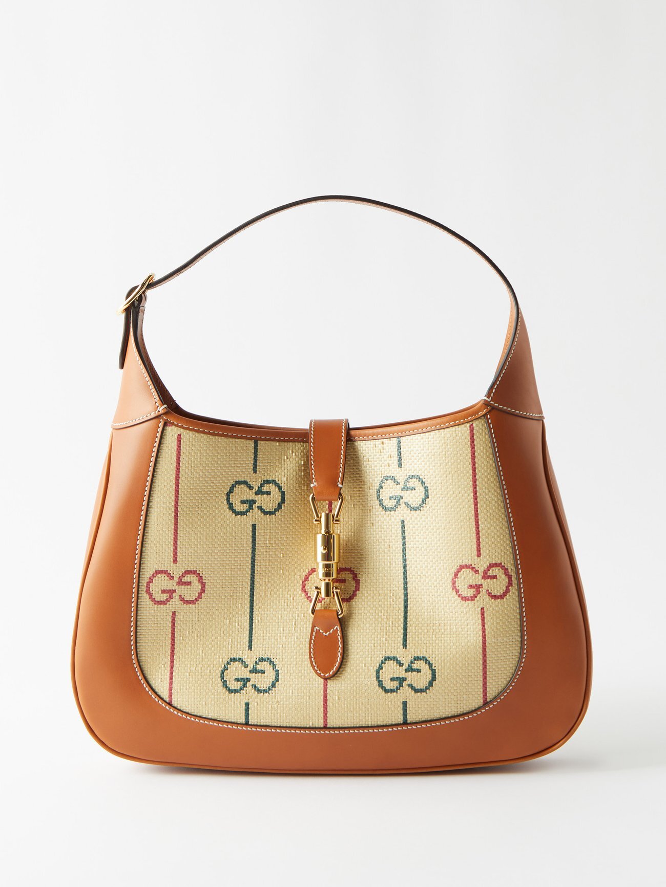 Gucci - Jackie 1961 Medium Gg Supreme And Leather Bag - Womens - Beige Multi