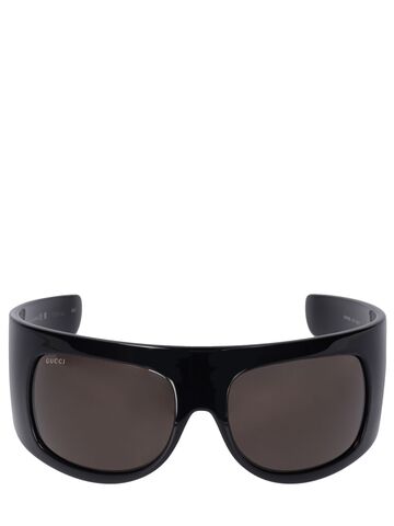 gucci gg1633s mask acetate sunglasses in black