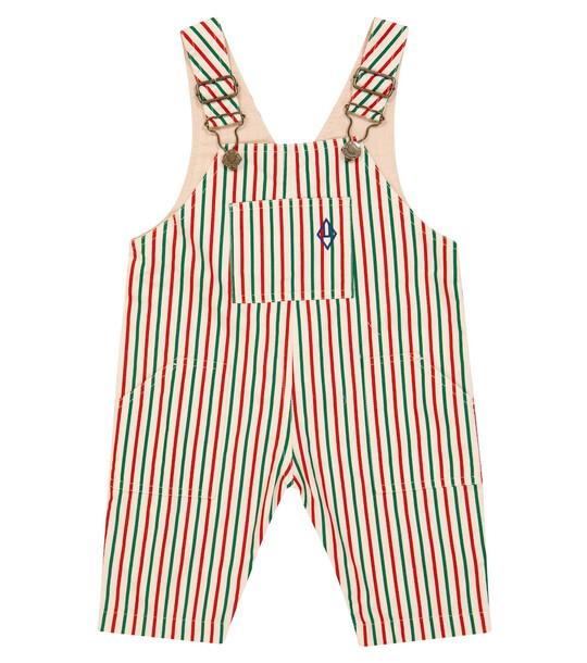 The Animals Observatory Mule striped overalls in white