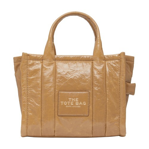 Marc Jacobs The Crinkle leather mini tote bag in brown