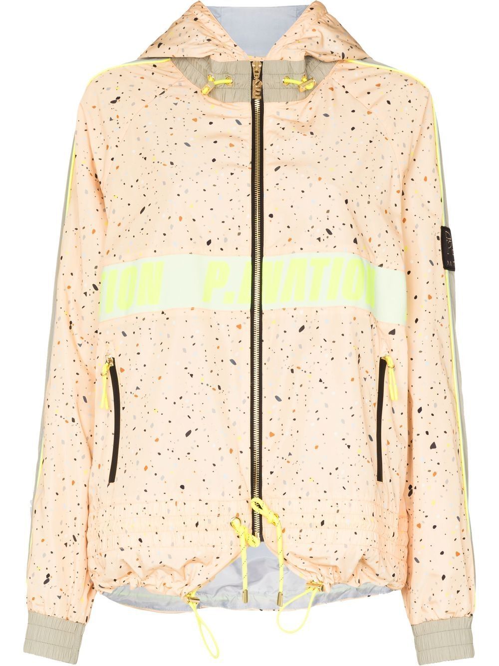 P.E Nation spray paint-effect jacket - Yellow