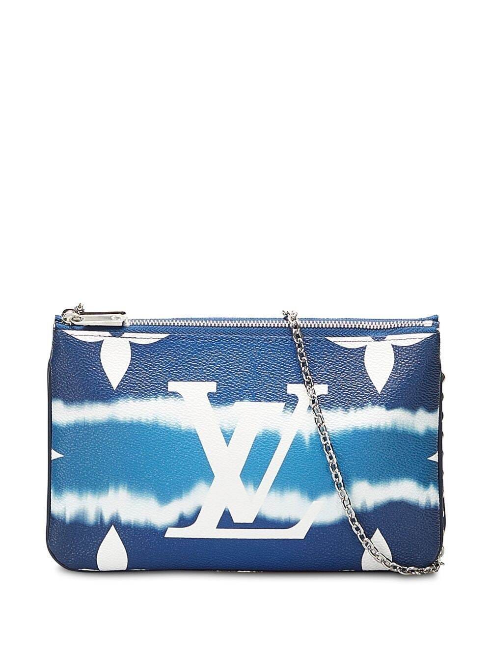 Louis Vuitton 2020 pre-owned Double Zip Pochette clutch bag - Blue