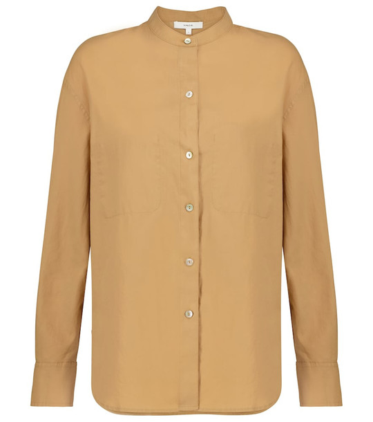 Vince Cotton and silk shirt in beige
