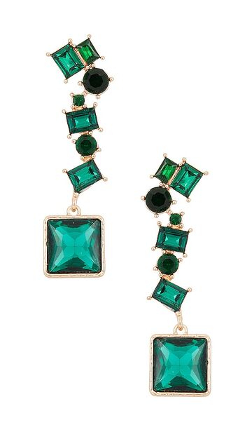 8 other reasons royalty earrings in green in emerald