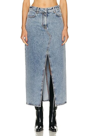 givenchy long skirt in blue