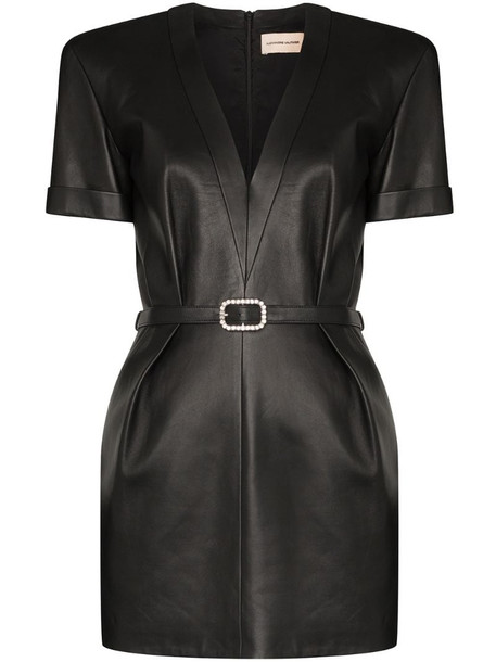 Alexandre Vauthier embellished-buckle mini dress in black