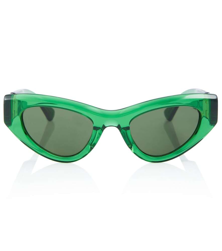 Bottega Veneta Cat-eye acetate sunglasses in green
