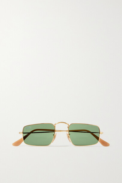Ray-Ban - Julie Rectangular-frame Gold-tone Sunglasses - one size