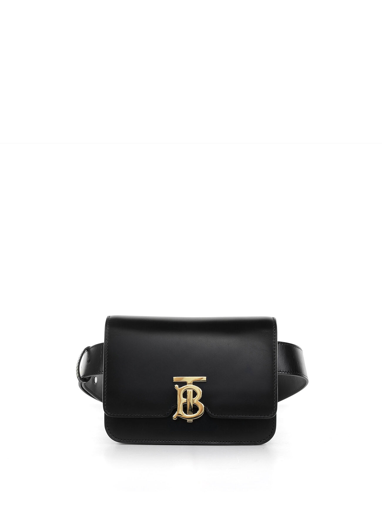 Black Leather Tb Burberry Bag