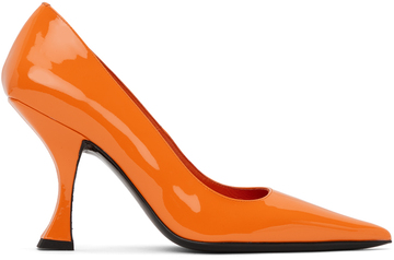 by far orange viva heels
