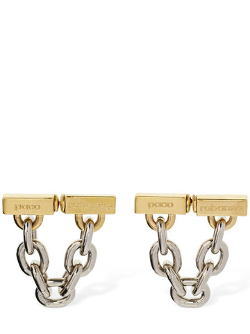 PACO RABANNE Xl Link Chain Earrings in gold / silver