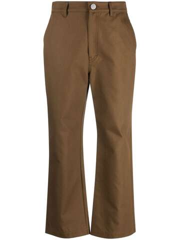 christian wijnants panjad cropped trousers - brown
