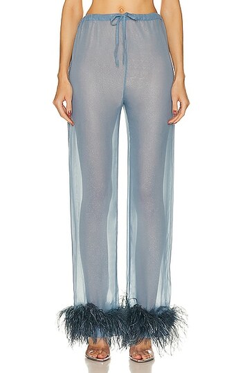 oseree plumage pant in blue