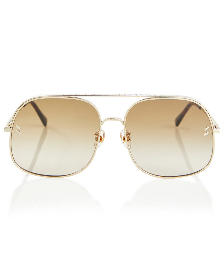 Stella McCartney Aviator sunglasses in gold