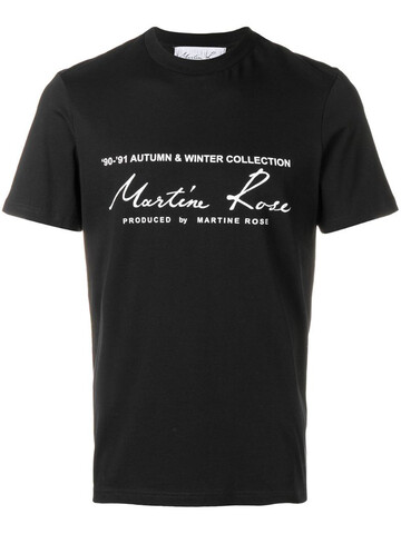 Martine Rose printed logo T-shirt in black