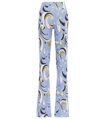 emilio pucci printed jersey flared pants