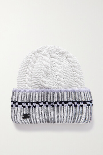 BOGNER FIRE+ICE BOGNER FIRE+ICE - Zusan Cable-knit Wool-blend Beanie - White