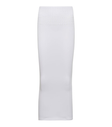 alaã¯a cutout technical midi skirt in white