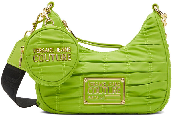 Versace Jeans Couture Green Nylon Crunchy Bag