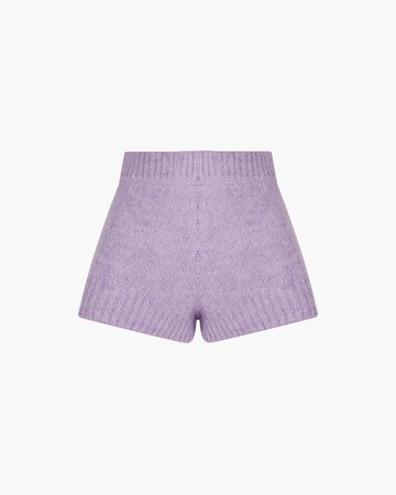 Rotate by Birger Christensen Susanna Knit Shorts in lilac