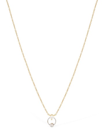 DELFINA DELETTREZ Two-in-one Small Diamond Necklace in gold