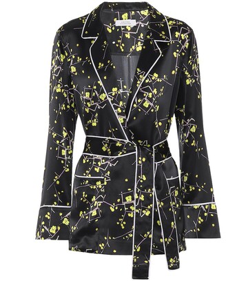 Dorothee Schumacher Cherry Blossom silk-satin blouse in black