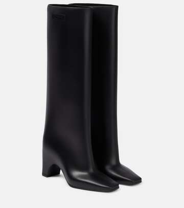 coperni rubber bridge knee-high boots in black