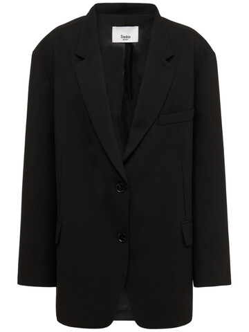 THE FRANKIE SHOP Bea Oversize Boxy Suit Blazer in black