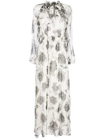 we are kindred cerelia floral-print maxi dress - white
